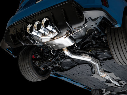 AWE Tuning Touring Edition Exhaust w/ Triple Chrome Silver Tips for 2023 Honda Civic Type R FL5 (3015-52287)
