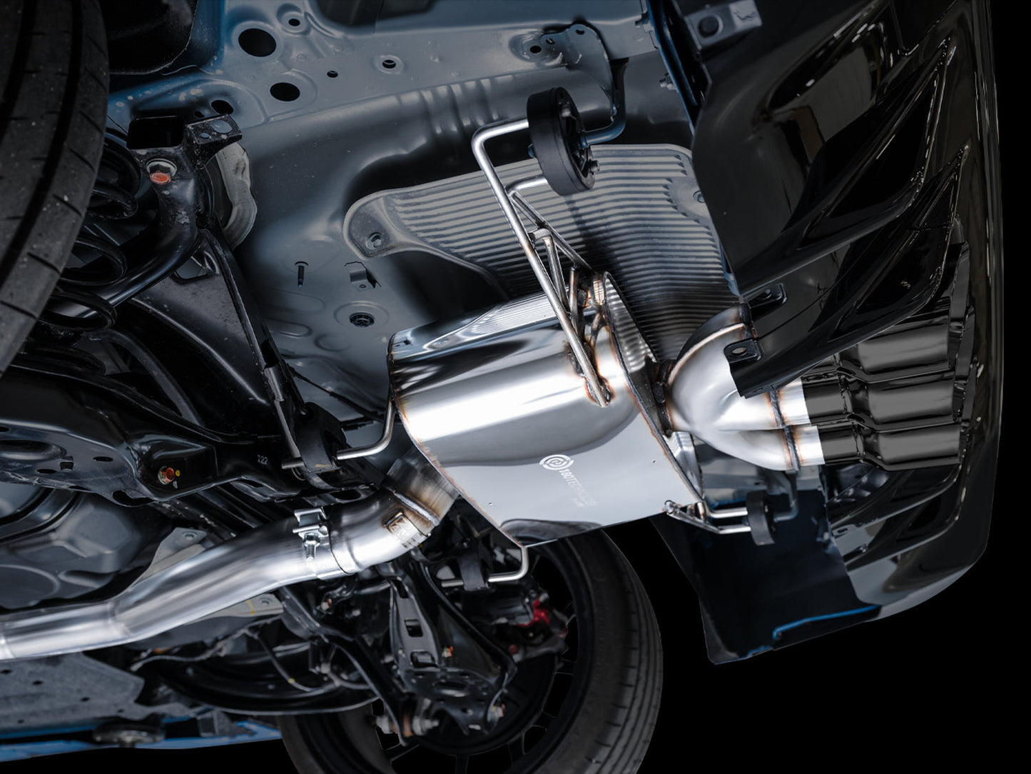 AWE Tuning Touring Edition Exhaust w/ Triple Diamond Black Tips for 2023 Honda Civic Type R FL5 (3015-53287)