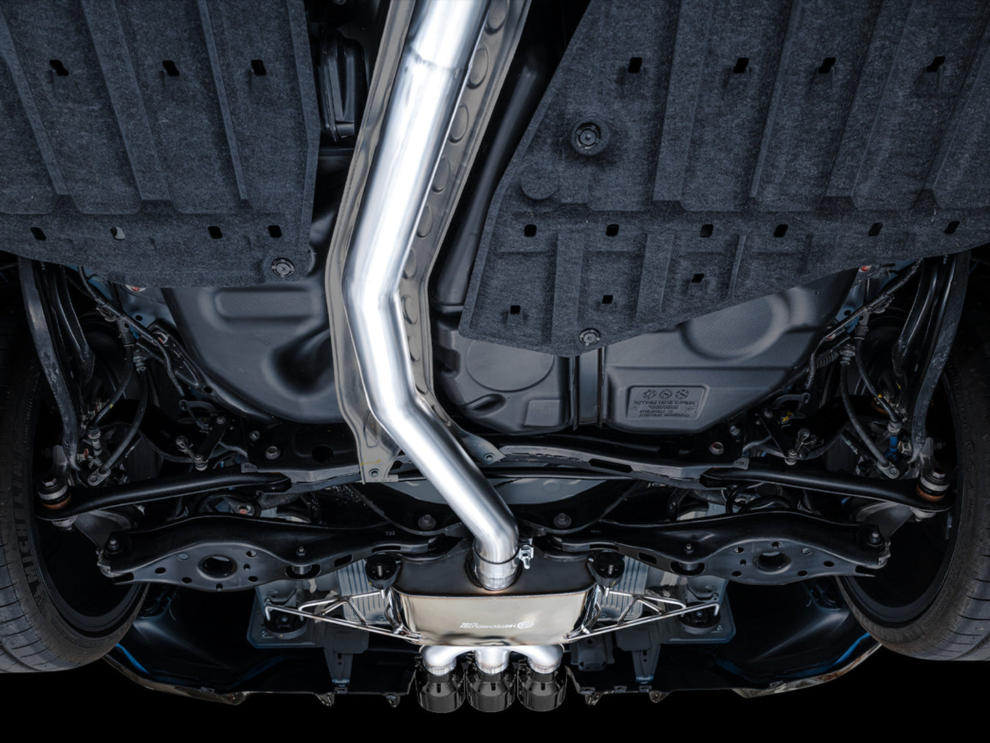 AWE Tuning Touring Edition Exhaust w/ Triple Diamond Black Tips for 2023 Honda Civic Type R FL5 (3015-53287)