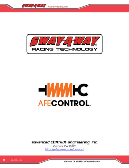 aFe Sway-A-Way 2.5 Rear Coilovers | Ford Bronco (21-26) (302-0056-13-CA)