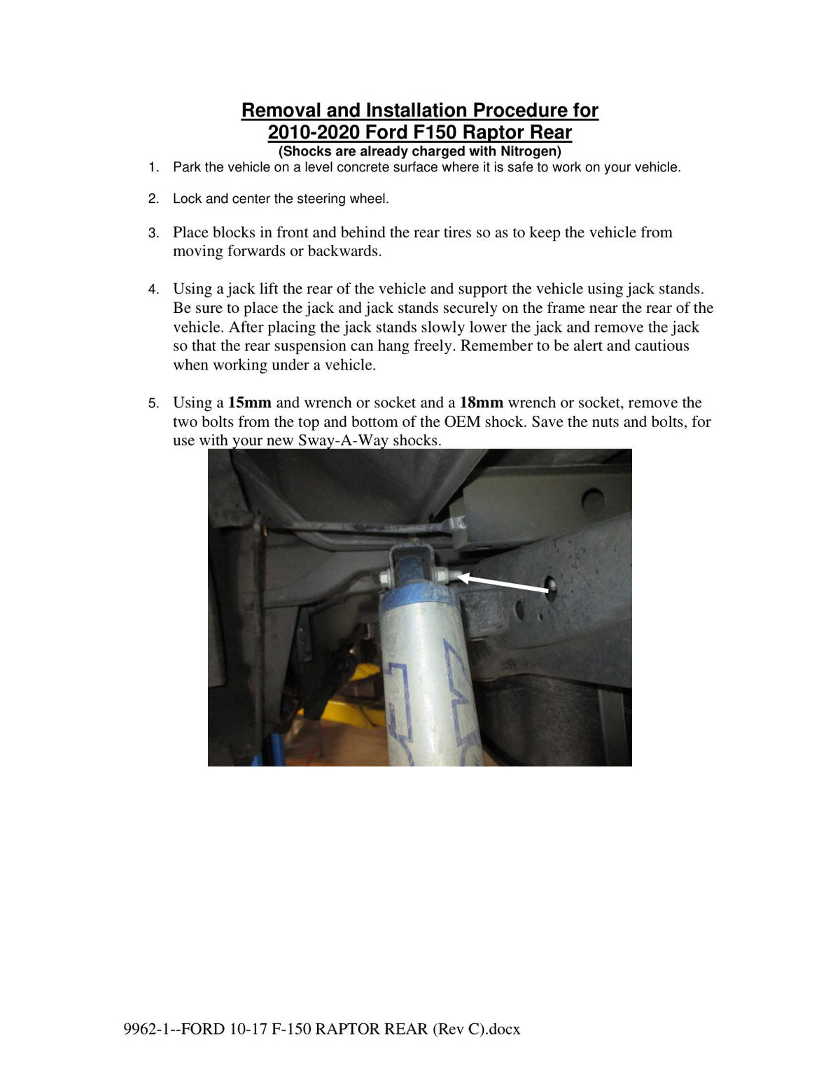 aFe 3.0in Rear Bypass Shock Kit | Ford F-150 Raptor (10-14) (302-0058-01)