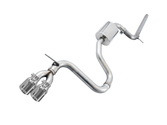 AWE Tuning Track Edition Exhaust for VW MK7 Golf 1.8T - Chrome Silver Tips (90mm) (3020-22020)