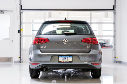 AWE Tuning Track Edition Exhaust for VW MK7 Golf 1.8T - Diamond Black Tips (90mm) (3020-23022)