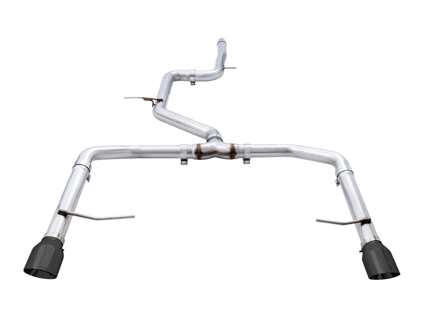 AWE Tuning Track Edition Exhaust - Non-Resonated - for MK7 Jetta GLI w/ Stock Downpipe - Diamond Black Tips (3020-23036)