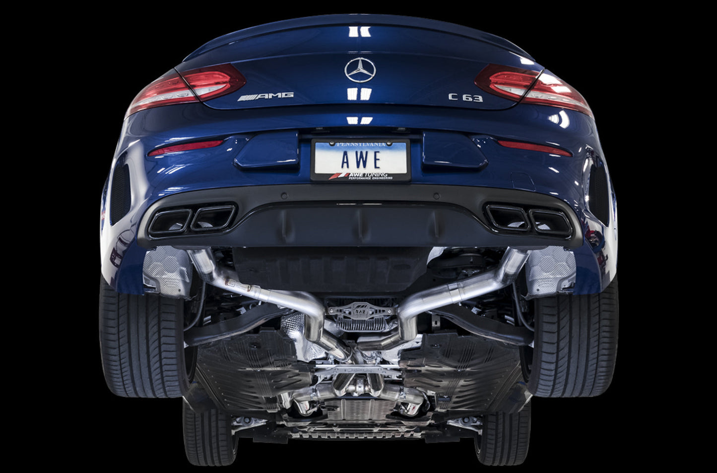 AWE Tuning Track Edition Exhaust System for Mercedes-Benz W205 AMG C63/S Coupe (no tips) (3020-31020)