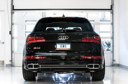 AWE Tuning Touring Edition Exhaust for Audi B9 SQ5 - Non-Resonated - No Tips (Turn Downs) (3020-31022)