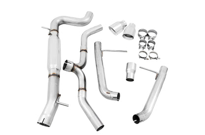 AWE Tuning Track Edition Exhaust for VW Golf Alltrack / Sportwagen 4Motion - Chrome Silver Tips (3020-32044)