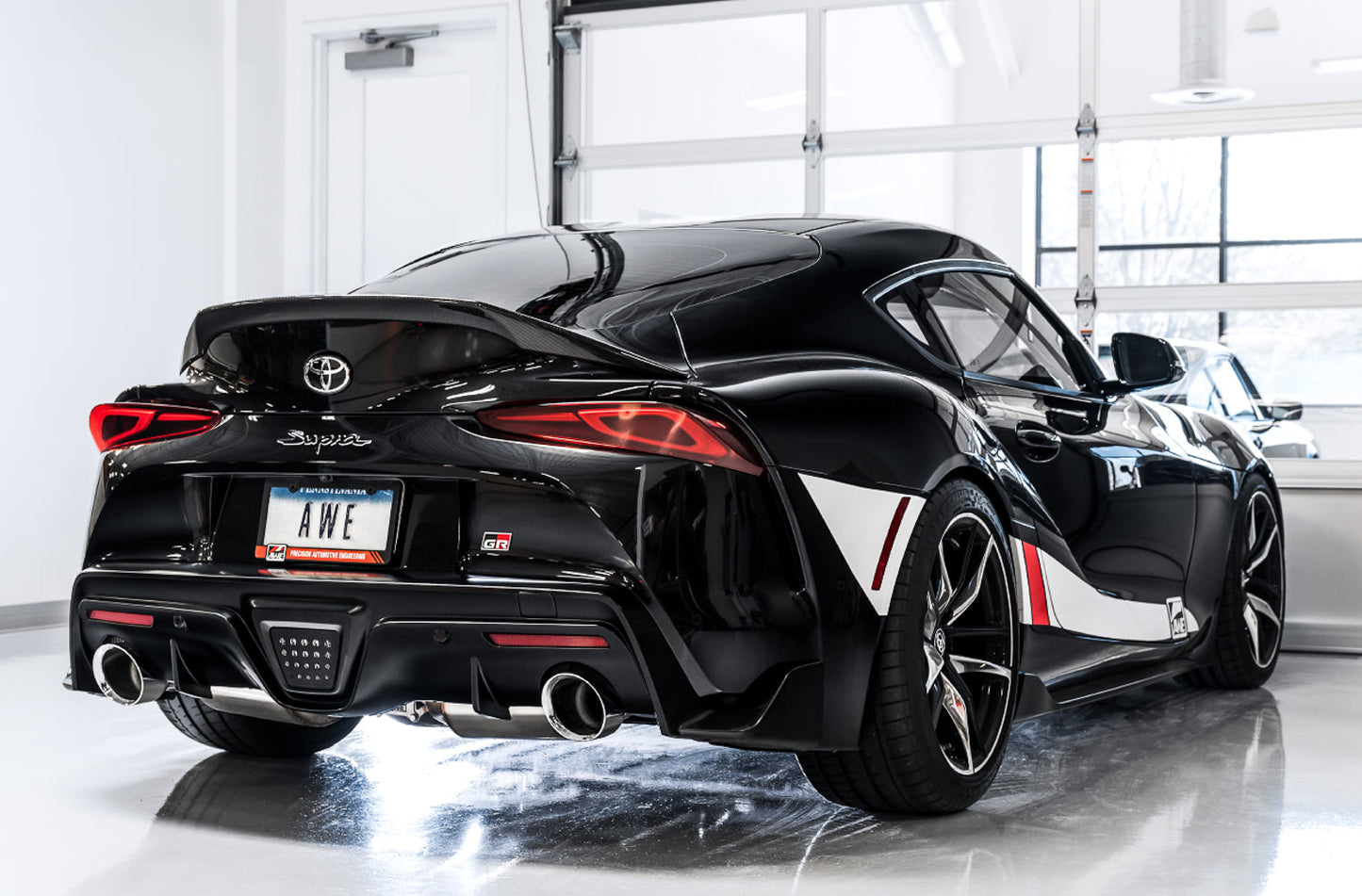 AWE Tuning Non-Resonated Touring Edition Exhaust for A90 Supra - 5" Chrome Silver Tips (3020-32058)