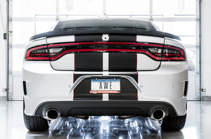 AWE Tuning Touring Edition Exhaust for 17+ Charger 5.7 - Non-Resonated - Chrome Silver Tips (3020-32060)