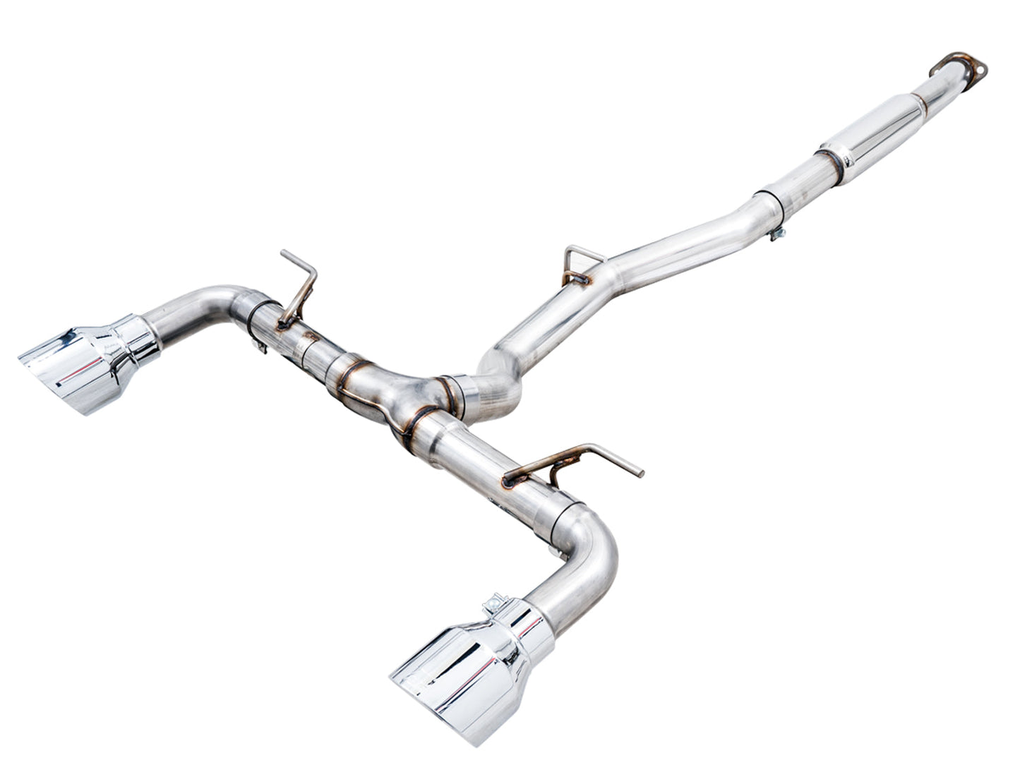 AWE Tuning Track Edition Exhaust for Subaru BRZ / Toyota GR86 / Toyota 86 / Scion FR-S - Chrome Silver Tips (3020-32279)