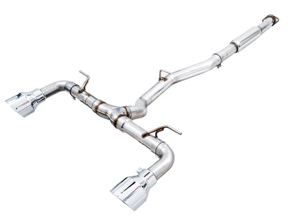 AWE Tuning Track Edition Exhaust for Subaru BRZ / Toyota GR86 / Toyota 86 / Scion FR-S - Chrome Silver Tips (3020-32279)