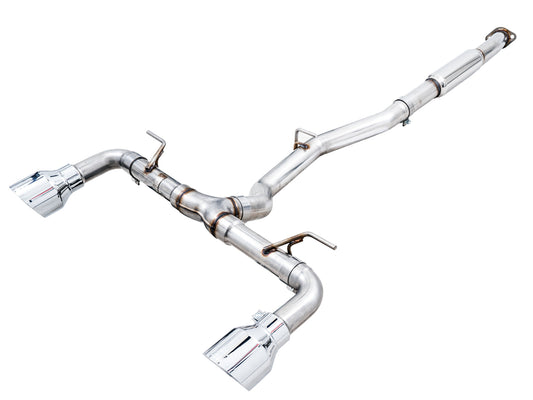 AWE Tuning Track Edition Exhaust for Subaru BRZ / Toyota GR86 / Toyota 86 / Scion FR-S - Chrome Silver Tips (3020-32279)