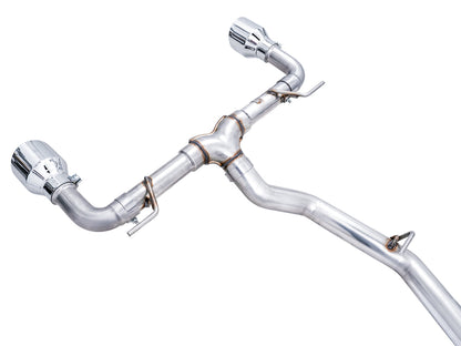 AWE Tuning Track Edition Exhaust for Subaru BRZ / Toyota GR86 / Toyota 86 / Scion FR-S - Chrome Silver Tips (3020-32279)