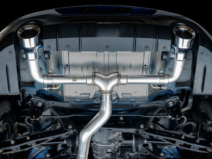 AWE Tuning Track Edition Exhaust for Subaru BRZ / Toyota GR86 / Toyota 86 / Scion FR-S - Chrome Silver Tips (3020-32279)