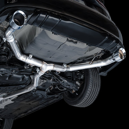 AWE Tuning Track Edition Catback Exhaust - Dual Chrome Silver Tips for 22+ Honda Civic Si/Acura Integra (3020-32331)