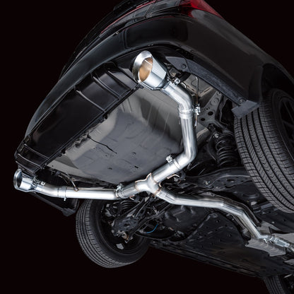 AWE Tuning Track Edition Catback Exhaust - Dual Chrome Silver Tips for 22+ Honda Civic Si/Acura Integra (3020-32331)