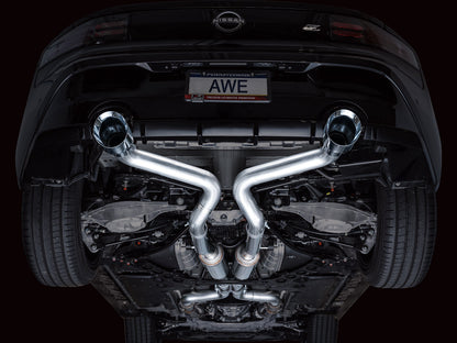 AWE Tuning Track Edition Catback Exhaust System w/ Chrome Silver Tips for 2023 Nissan Z RZ34 RWD (3020-32400)