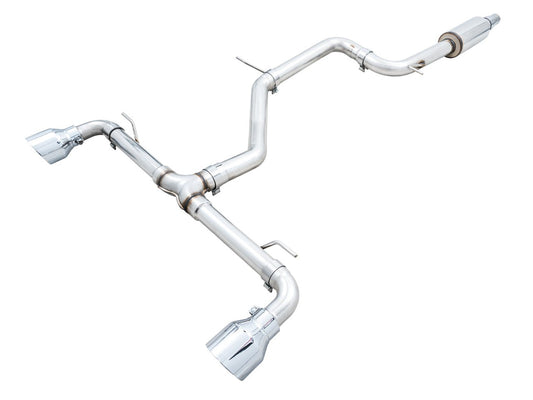 AWE Tuning Track Edition Exhaust for VW MK8 GTI - Chrome Silver Tips (3020-32658)