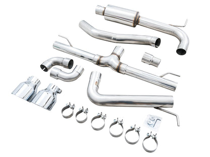 AWE Tuning Track Edition Exhaust for VW MK8 GTI - Chrome Silver Tips (3020-32658)