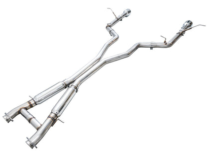 AWE Tuning Track Edition Exhaust - Chrome Silver Tips for 18-23 Dodge Durango SRT & Hellcat (3020-32952)