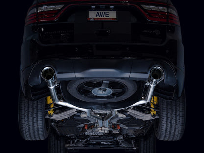 AWE Tuning Track Edition Exhaust - Chrome Silver Tips for 18-23 Dodge Durango SRT & Hellcat (3020-32952)