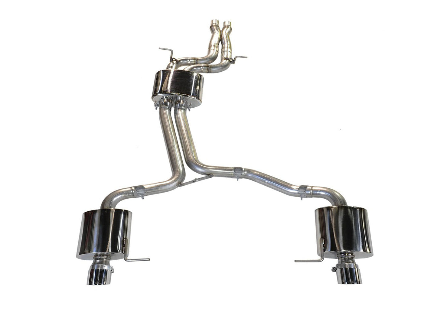 AWE Tuning Non-Resonated Exhaust System (Downpipe-Back) for 8R Q5 3.2L - Diamond Black Tips (3020-33022)
