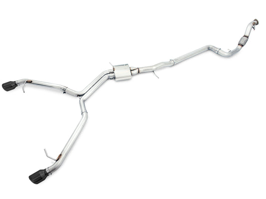 AWE Tuning Track Edition Exhaust for B9 A5, Dual Outlet - Diamond Black Tips (includes DP) (3020-33034)