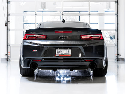 AWE Tuning Track Edition Axle-back Exhaust for Gen6 Camaro SS - Diamond Black Tips (Dual Outlet) (3020-33053)