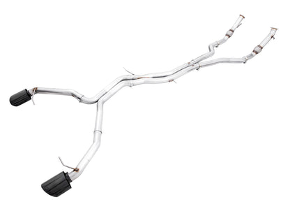 AWE Tuning Track Edition Exhaust for Audi B9 RS 5 Coupe - Non-Resonated - Diamond Black RS-style Tips (3020-33058)