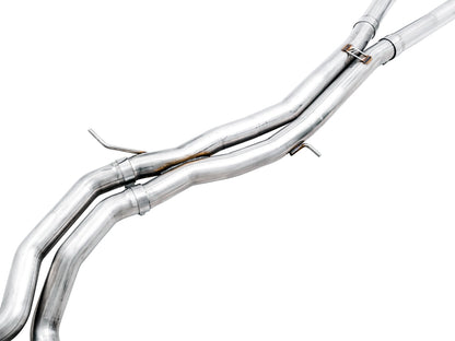 AWE Tuning Track Edition Exhaust for Audi B9 RS 5 Sportback - Non-Resonated - Diamond Black RS-style Tips (3020-33060)