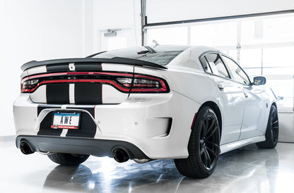 AWE Tuning Touring Edition Exhaust for 15+ Charger 6.4 / 6.2 SC - Non-Resonated - Diamond Black Tips (3020-33070)