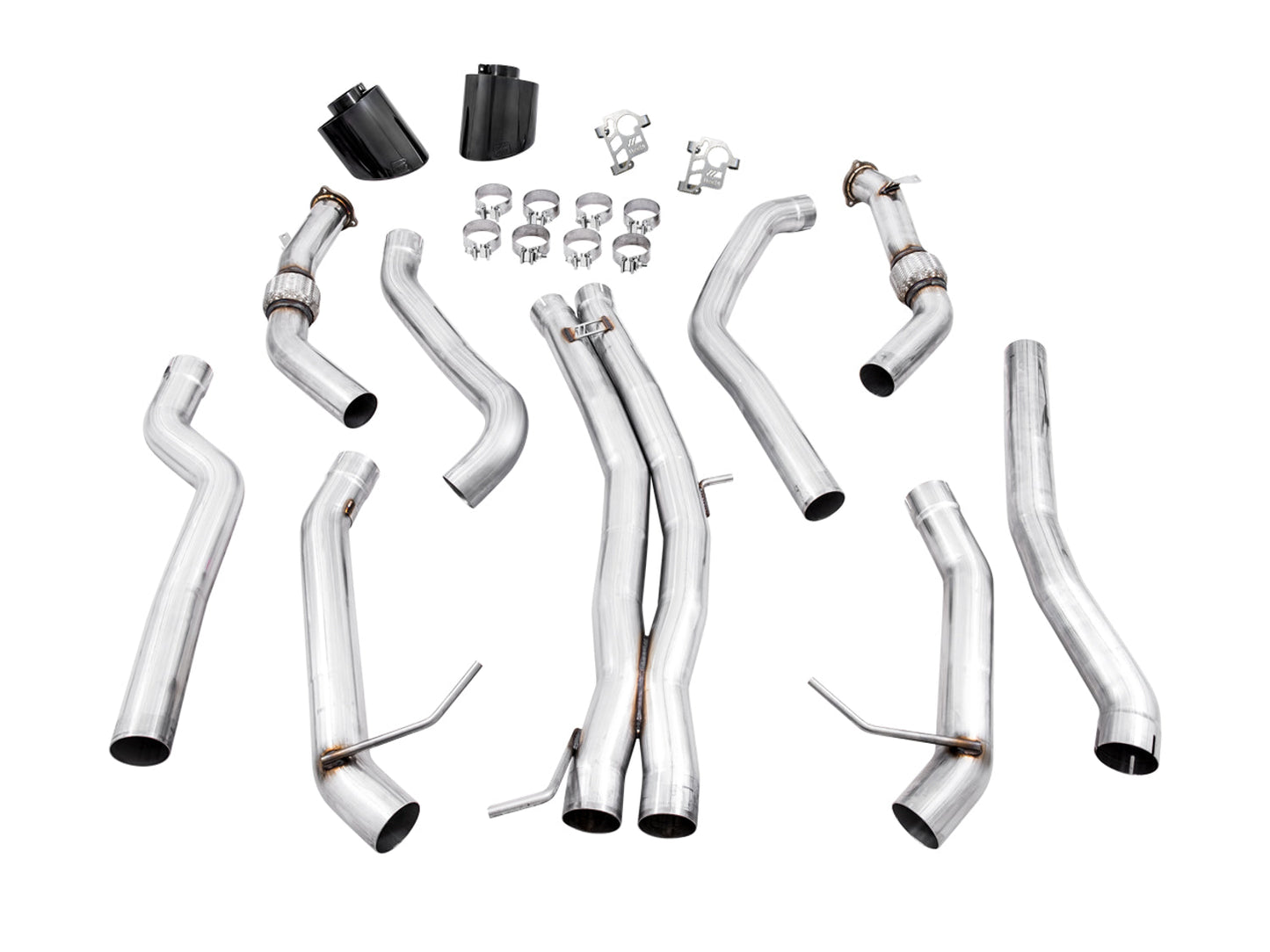 AWE Tuning Track Edition Exhaust for Audi B9.5 RS 5 Coupe - Non-Resonated - Diamond Black RS-style Tips (3020-33123)