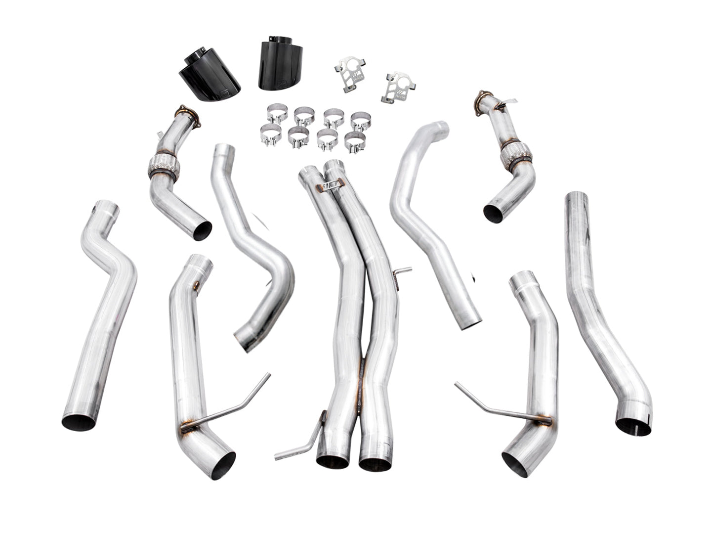AWE Tuning Track Edition Exhaust for Audi B9.5 RS 5 Sportback - Non-Resonated - Diamond Black RS-style Tips (3020-33124)