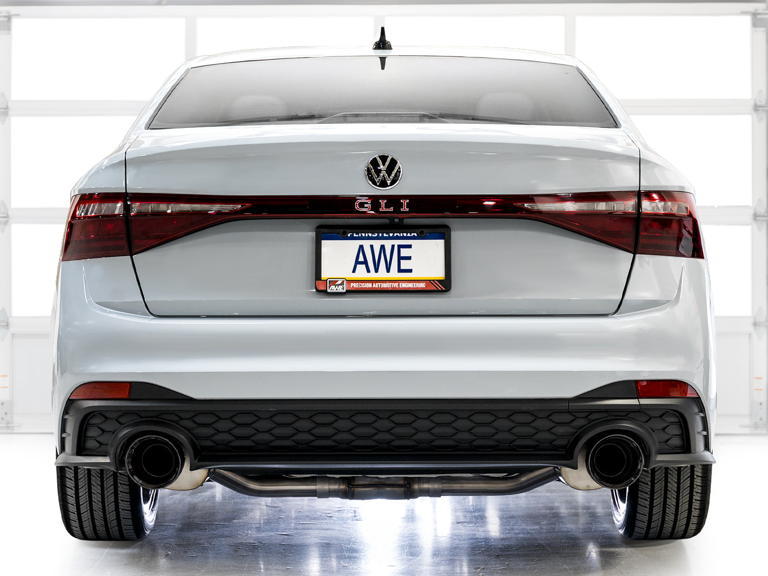 AWE 3020-33275 Track Ed Exhaust Diamond Black Tips For VW Jetta GLI (22-25)