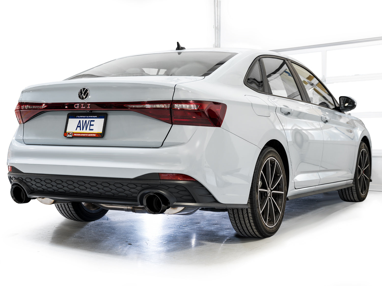 AWE 3020-33275 Track Ed Exhaust Diamond Black Tips For VW Jetta GLI (22-25)