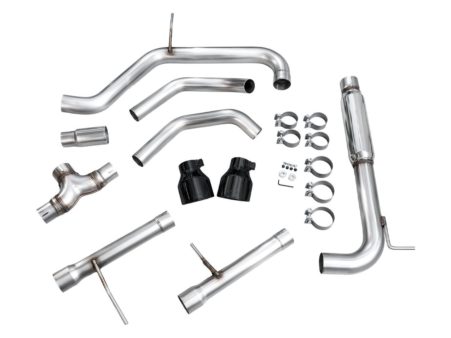 AWE 3020-33275 Track Ed Exhaust Diamond Black Tips For VW Jetta GLI (22-25)