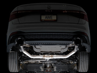 AWE 3020-33275 Track Ed Exhaust Diamond Black Tips For VW Jetta GLI (22-25)