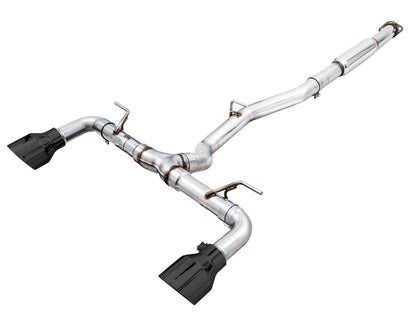 AWE Tuning Track Edition Exhaust for Subaru BRZ / Toyota GR86 / Toyota 86 / Scion FR-S - Diamond Black Tips (3020-33279)