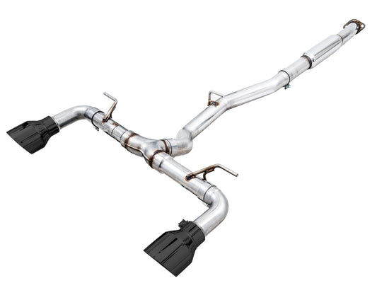 AWE Tuning Track Edition Exhaust for Subaru BRZ / Toyota GR86 / Toyota 86 / Scion FR-S - Diamond Black Tips (3020-33279)