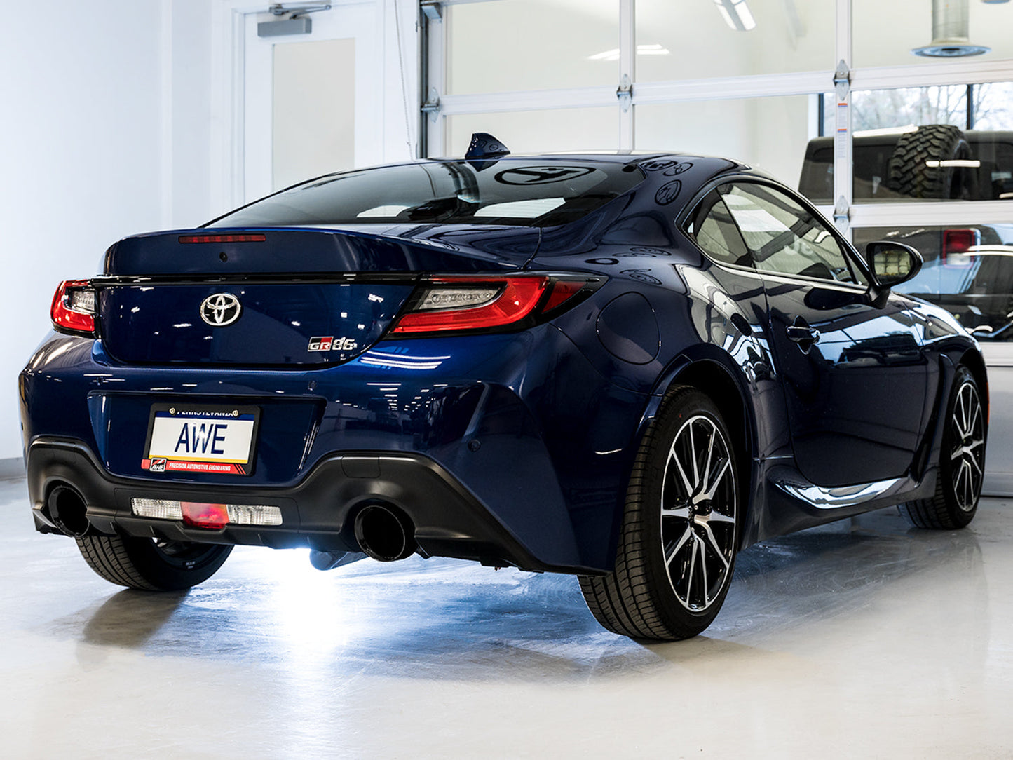 AWE Tuning Track Edition Exhaust for Subaru BRZ / Toyota GR86 / Toyota 86 / Scion FR-S - Diamond Black Tips (3020-33279)