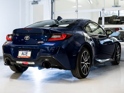 AWE Tuning Track Edition Exhaust for Subaru BRZ / Toyota GR86 / Toyota 86 / Scion FR-S - Diamond Black Tips (3020-33279)