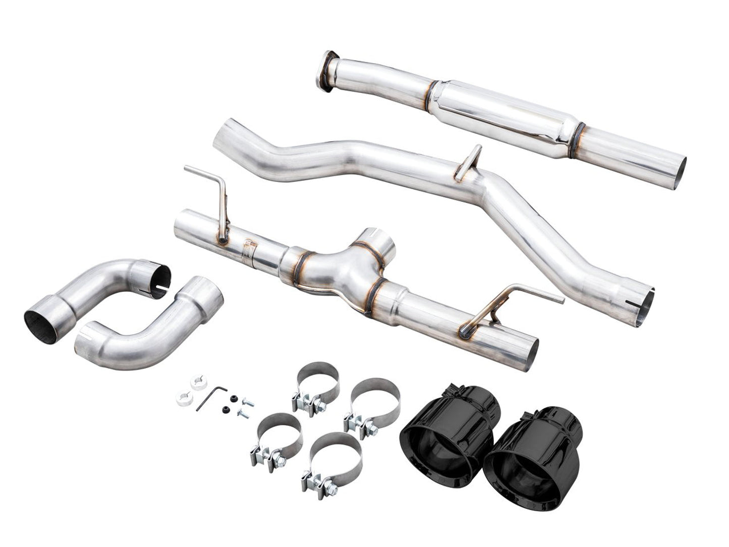 AWE Tuning Track Edition Exhaust for Subaru BRZ / Toyota GR86 / Toyota 86 / Scion FR-S - Diamond Black Tips (3020-33279)