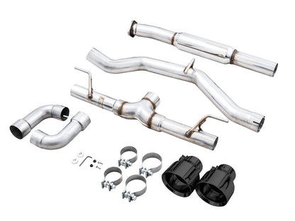 AWE Tuning Track Edition Exhaust for Subaru BRZ / Toyota GR86 / Toyota 86 / Scion FR-S - Diamond Black Tips (3020-33279)