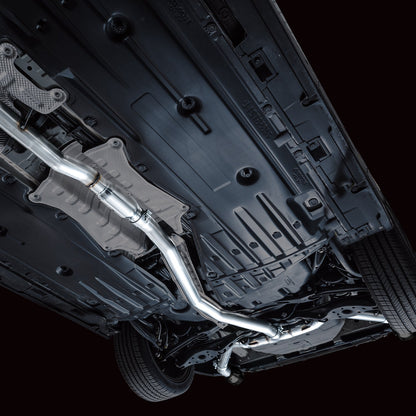 AWE Tuning Track Edition Catback Exhaust - Dual Diamond Black Tips for 22+ Honda Civic Si/Acura Integra (3020-33331)