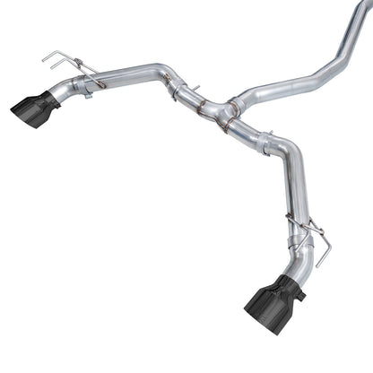 AWE Tuning Track Edition Catback Exhaust - Dual Diamond Black Tips for 22+ Honda Civic Si/Acura Integra (3020-33331)
