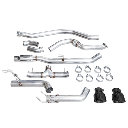AWE Tuning Track Edition Catback Exhaust - Dual Diamond Black Tips for 22+ Honda Civic Si/Acura Integra (3020-33331)