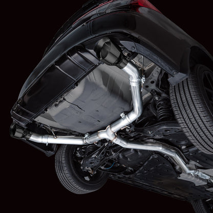 AWE Tuning Track Edition Catback Exhaust - Dual Diamond Black Tips for 22+ Honda Civic Si/Acura Integra (3020-33331)