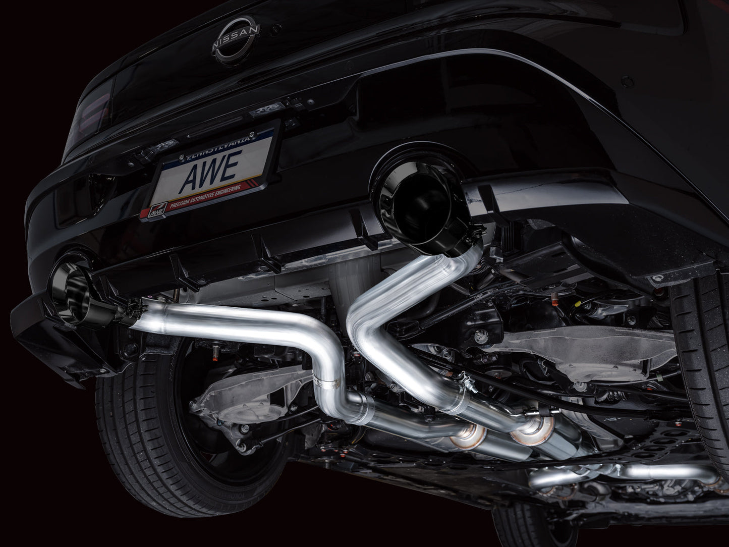 AWE Tuning Track Edition Catback Exhaust System w/ Diamond Black Tips for 2023 Nissan Z RZ34 RWD (3020-33400)