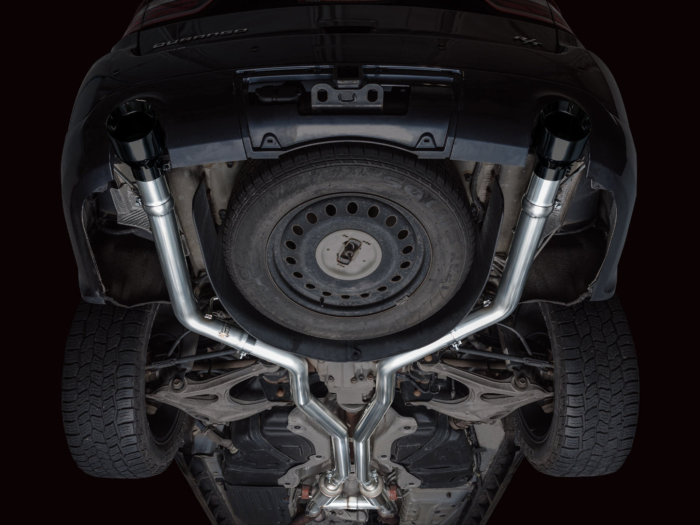 AWE Tuning Track Edition Exhaust w/ Diamond Black Tips for 11-24 Dodge Durango 5.7L (3020-33575)