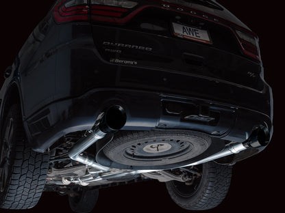 AWE Tuning Track Edition Exhaust w/ Diamond Black Tips for 11-24 Dodge Durango 5.7L (3020-33575)